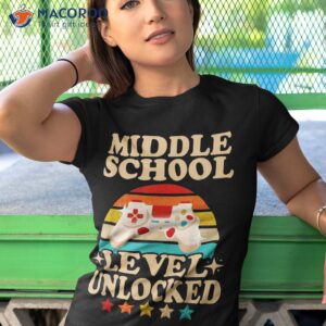 Middle School Level Unlocked Girls Boys Back To Shirt