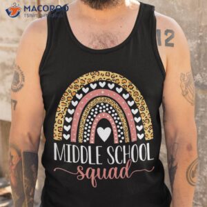 middle school squad team teacher girls boys back to shirt tank top