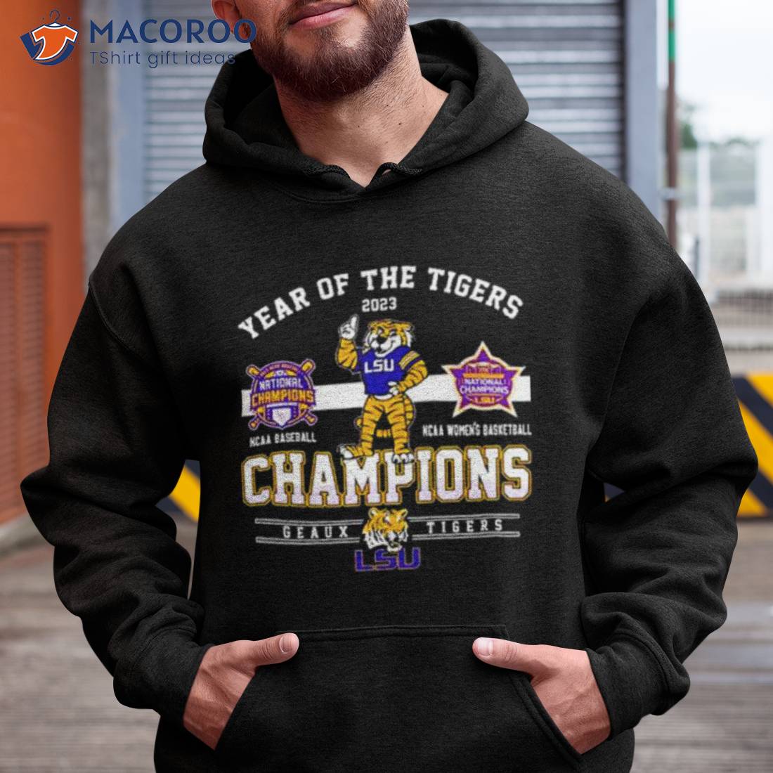 LSU Tigers Mike the Tiger Champions 2023 Men's Baseball And