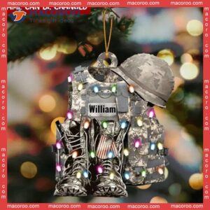 Military Uniform Custom-shaped Christmas Acrylic Ornament