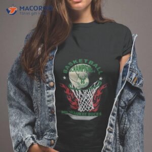 Milwaukee Bucks Basketball Champions Fire Logo 2023 Shirt