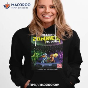 minecraft zombies return an official minecraft novel fan gifts shirt hoodie 1