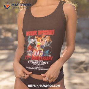mission impossible 27th anniversary 1996 2023 signatures shirt tank top 1