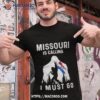 Missouri Is Calling I Must Go Bigfoot Flag Shirt