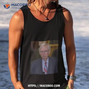 mitch mcconnell freezes during press conference shirt tank top