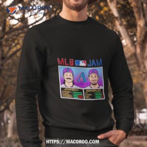 mlb jam diamondbacks johnson and gonzalez shirt sweatshirt