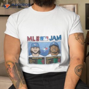 Mlb Jam Toronto Blue Jays Bichette And Guerrero Jr Retro Shirt