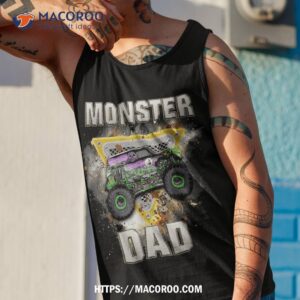 monster truck dad are my jam lovers shirt tank top 1