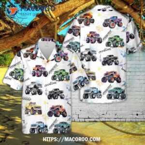 Monster Truck Hawaiian Shirt