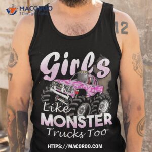 monster truck t shirt girls like monsters too birthday gift tank top