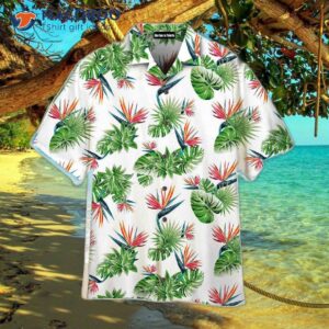 Monstera Exotic Summer Green Leaf Hawaiian Shirts