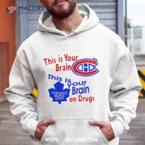 Montreal Canadiens This Is Your Brain Toronto Maple Leafs This Is Your Brain On Drugs Shirt.