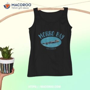 morro bay california sea otter design shirt tank top