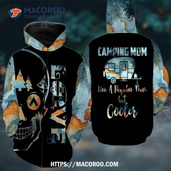 Mother Love Camping Skull All Over Print 3D Hoodie, Halloween Candy Gifts