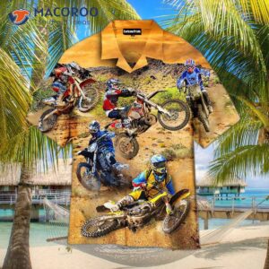 Motorcross On Desert Hawaiian Shirts