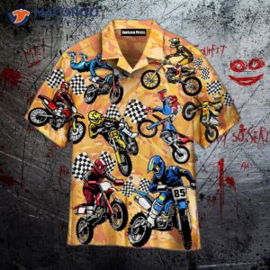 Motorcross Tropical Yellow Hawaiian Shirts