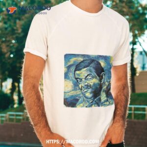 mr bean van gogh style shirt tshirt