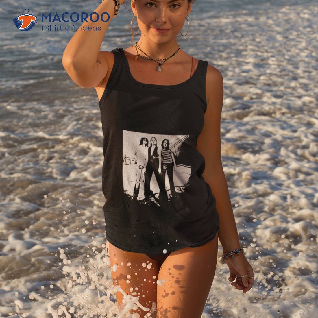 Muna White Photo Green Shirt Muna White Photo Green Shirt