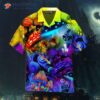 Mushroom-printed Psychedelic Summer Vacation Hawaiian Shirts