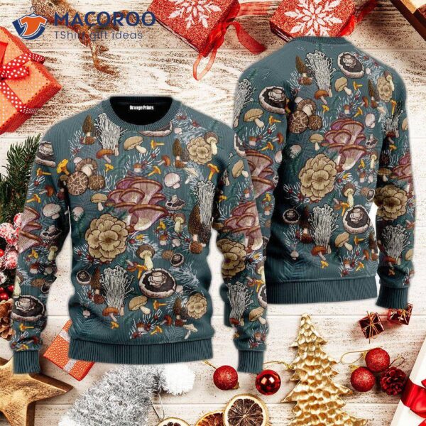 Mushroom Ugly Christmas Sweater