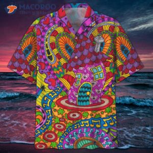 Music Hippie Colorful Hawaiian Shirts
