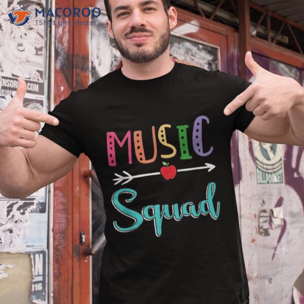 Music Squad Teacher Back To School Shirt