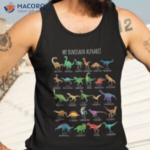 my dinosaur alphabet dinosaurs lover cute back to school shirt tank top 3