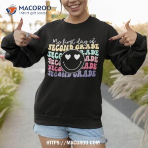 my first day of second grade back to school kids boys girls shirt sweatshirt 1