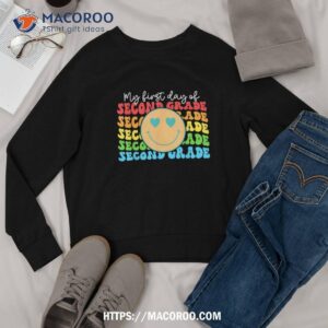 my first day of second grade back to school kids boys girls shirt sweatshirt