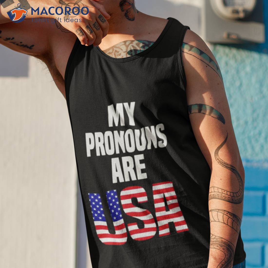My Pronouns Are Usa Shirt My Pronouns Are Usa Shirt