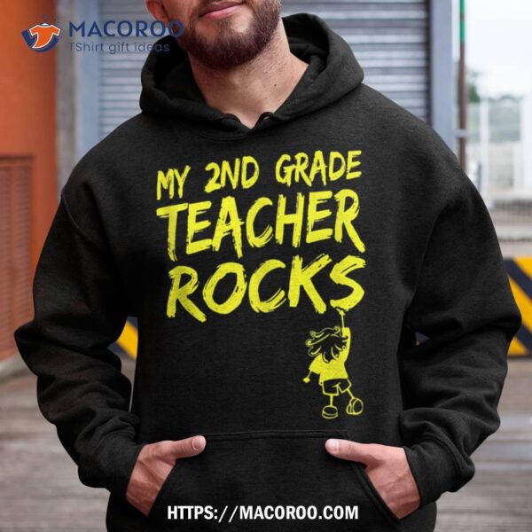 My Second Grade Teacher Rocks 2nd Grade Teacher Kid Favorite Shirt