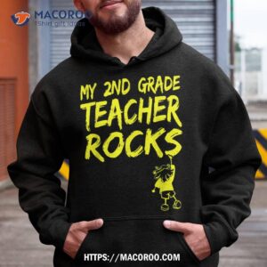 my second grade teacher rocks 2nd grade teacher kid favorite shirt hoodie
