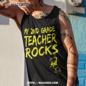 my second grade teacher rocks 2nd grade teacher kid favorite shirt tank top 1