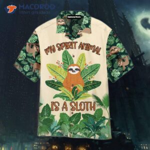 My Spirit Style Sloth Green Hawaiian Shirts