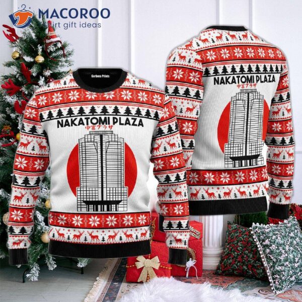 Nakatomi Plaza 1988 Ugly Christmas Sweater Party