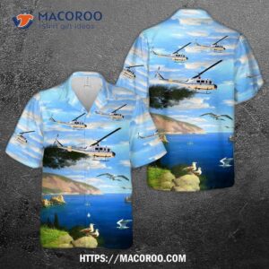 Nasa Uh-1b Iroquois N416na Hawaiian Shirt