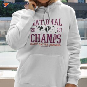 national 2023 champs dairy cattle judging shirt hoodie 2