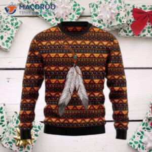 Native Feather Ugly Christmas Sweater