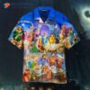 Nativity Christmas Blue Hawaiian Shirts Celebrating The Birth Of Jesus