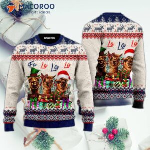 Naughty Llama, Fa La La, Ugly Christmas Sweater