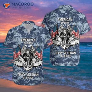 navy veteran blue hawaiian shirts 0