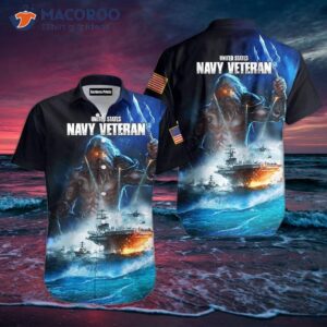 Navy Veteran’s Blue Hawaiian Shirts