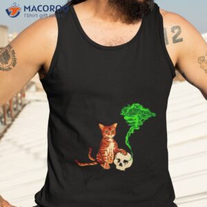 nekomata the creepy cat shirt tank top 3