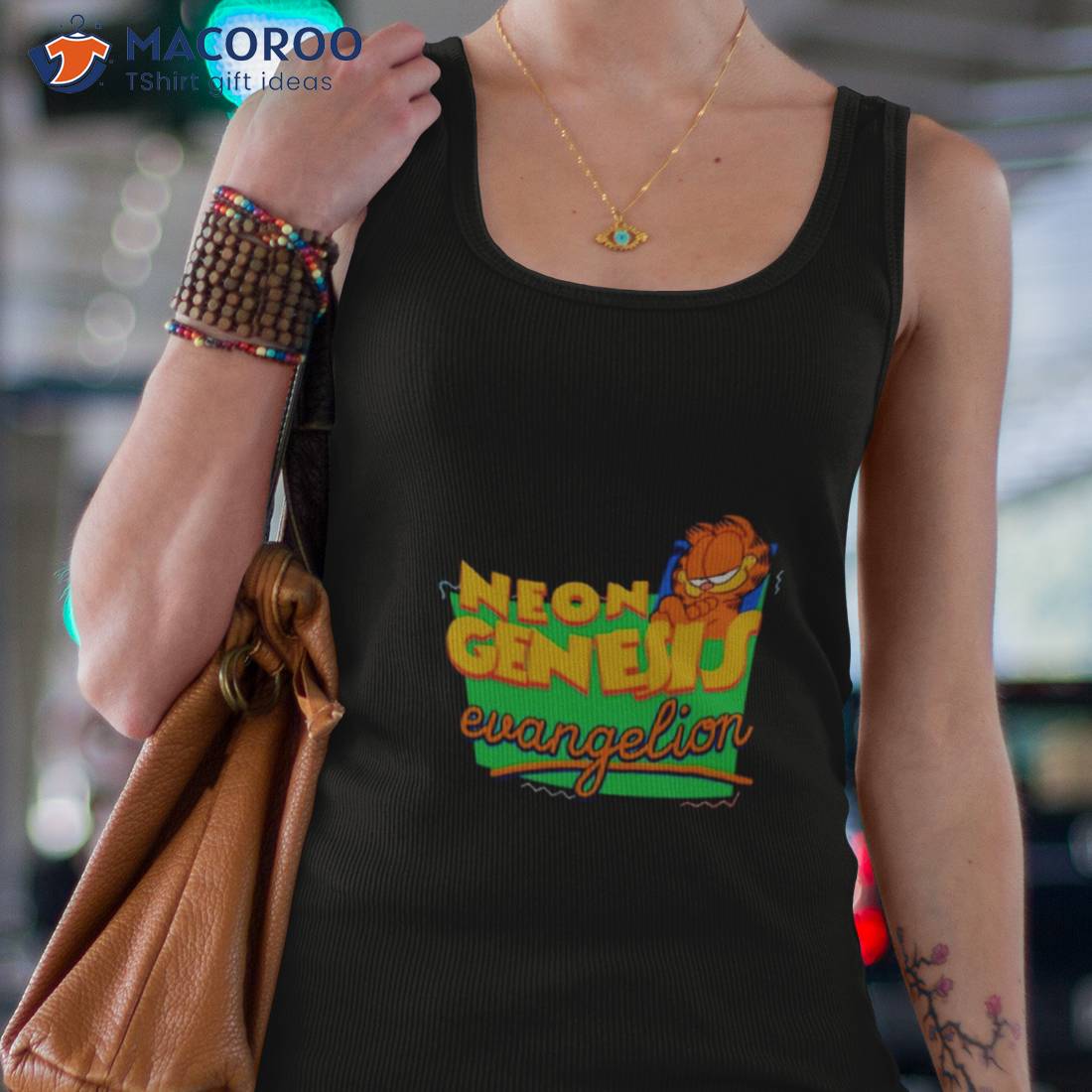 Neon Genesis Evangelion Garfield Shirt Neon Genesis Evangelion Garfield Shirt
