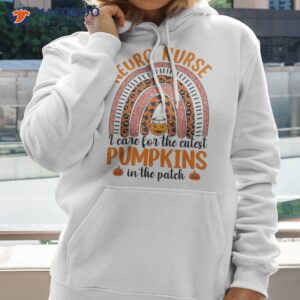 neuro nurse rainbow i care the cutest pumpkins costume shirt hoodie 2