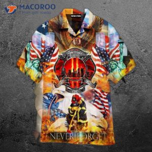 Never Forget 9/11: Firefighters, Statue Of Liberty, And Hawaiian Shirts.