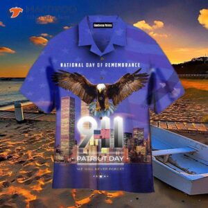 never forget the 9 11 memorial blue hawaiian shirts 0