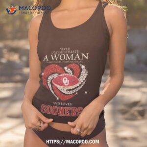 Never Underestimate A Woman Who Understands Football And Loves Oklahoma Sooners Heart Diamond 2023 Shirt