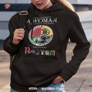Never Underestimate A Woman Who Understands Sports And Loves Boston Shirt