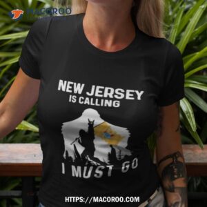 new jersey is calling i must go bigfoot flag shirt tshirt 3